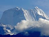 Rolwaling 01 02-4 Menlungtse Close Up From Dolakha Near the beginning of the steep descent from Dolakha (1660m), there was a wonderfully clear view of Menlungtse.